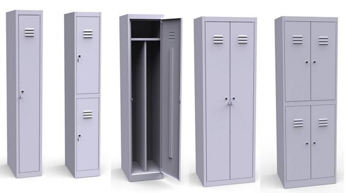 Простые в эксплуатации металлические шкафы для раздевалок - отличное решение для производственных предприятий.